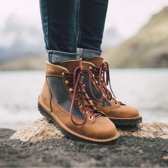 Danner Ridge Women's Gore-Tex Lace Up Boots - Brown and Gray - Picture 1 of 7